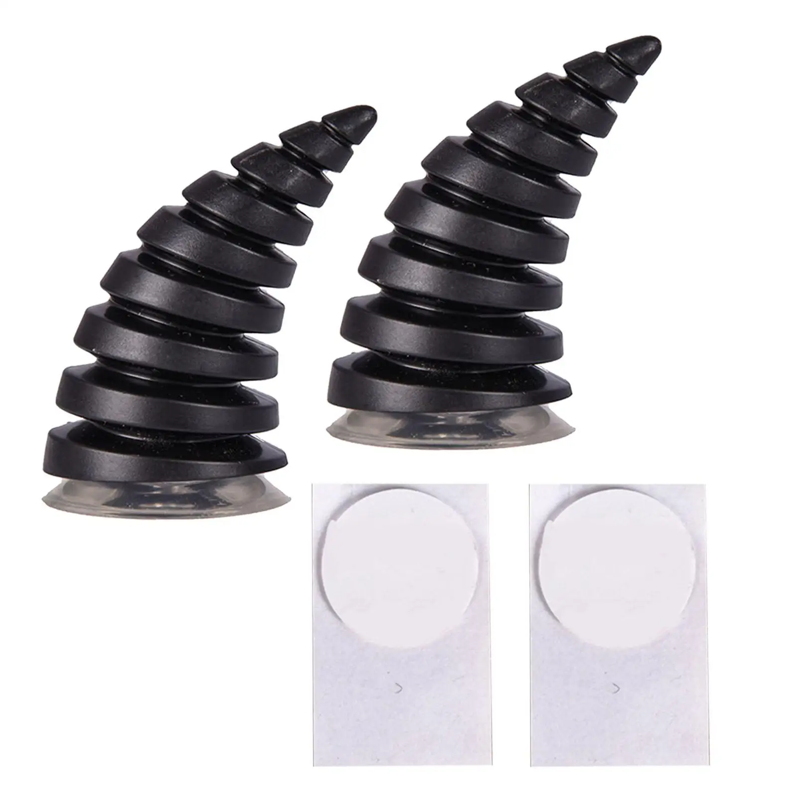 

Waterproof Devil Horn Hat Sticker Pair Custom Styling Accessory for Motocross and Snowboard Helmets