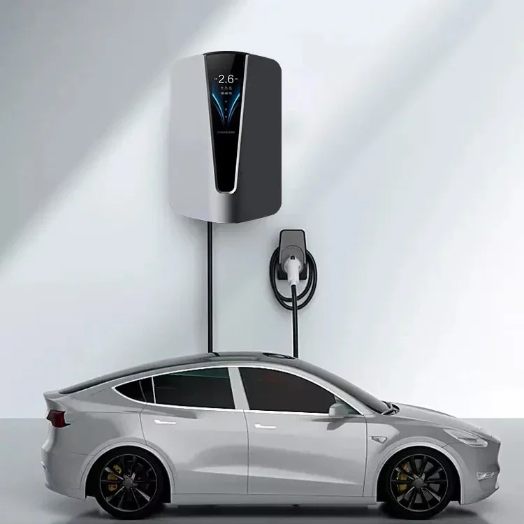 2023 Hot Sale Europe Ocpp Electric Car Charger Charging Pile App Wallbox 11Kw 22Kw Type 2 Wall Mounted Ac Ev Charger