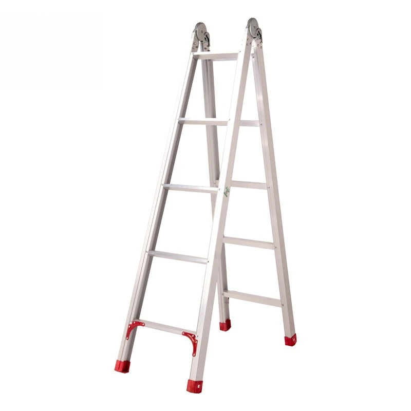 Aluminum Alloy Joint Ladder, Thickened Herringbone Ladder, Two-fold Folding Ladder, Household Engineering Multi-functional Ladde