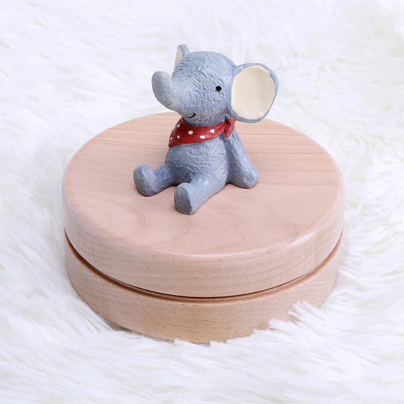 English 3D Cartoon Animal Baby Teeth Box Wooden Lanugo Storage Organizer Souvenirs Birthday Gifts Wooden Souvenir Case Box