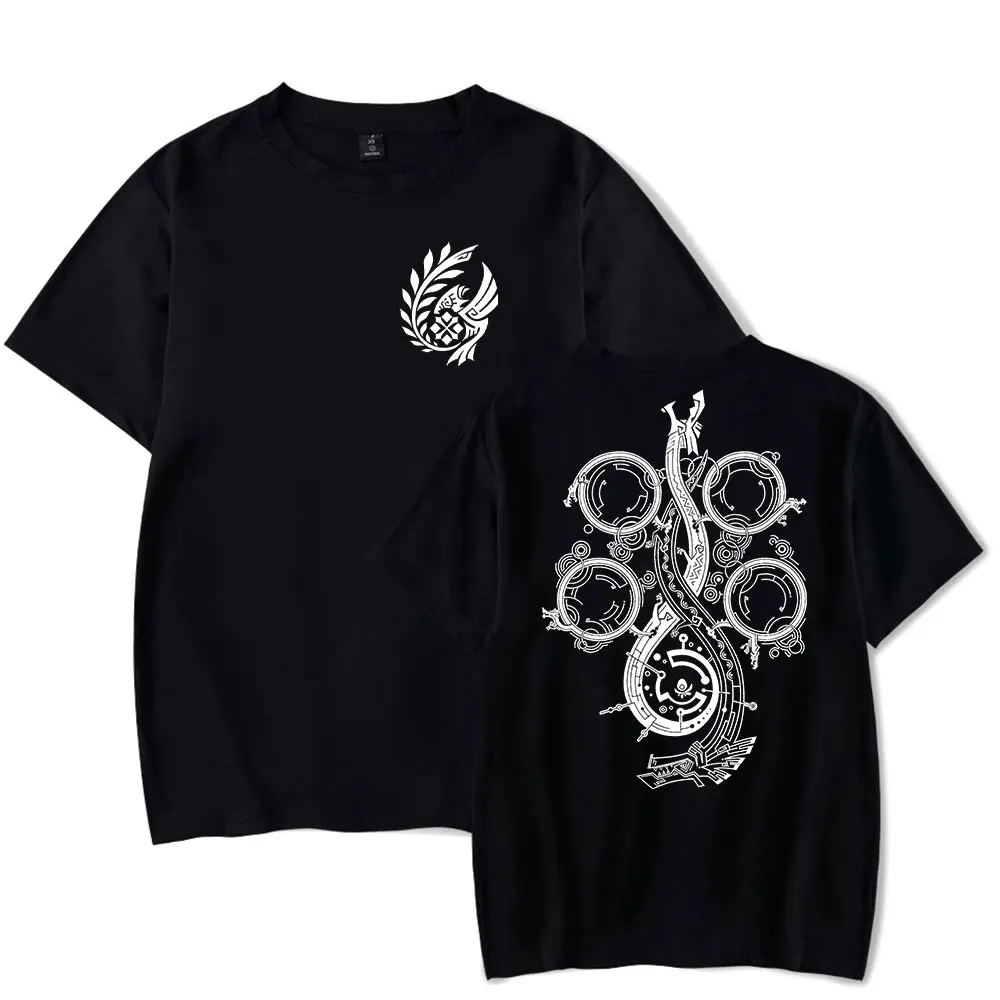 

Hot Game Monster Hunter Wilds 2 Sides Logo TShirt Unisex Vintage 90s T-Shirt Streewear Men and Woman Short Sleeve TShirt Tops