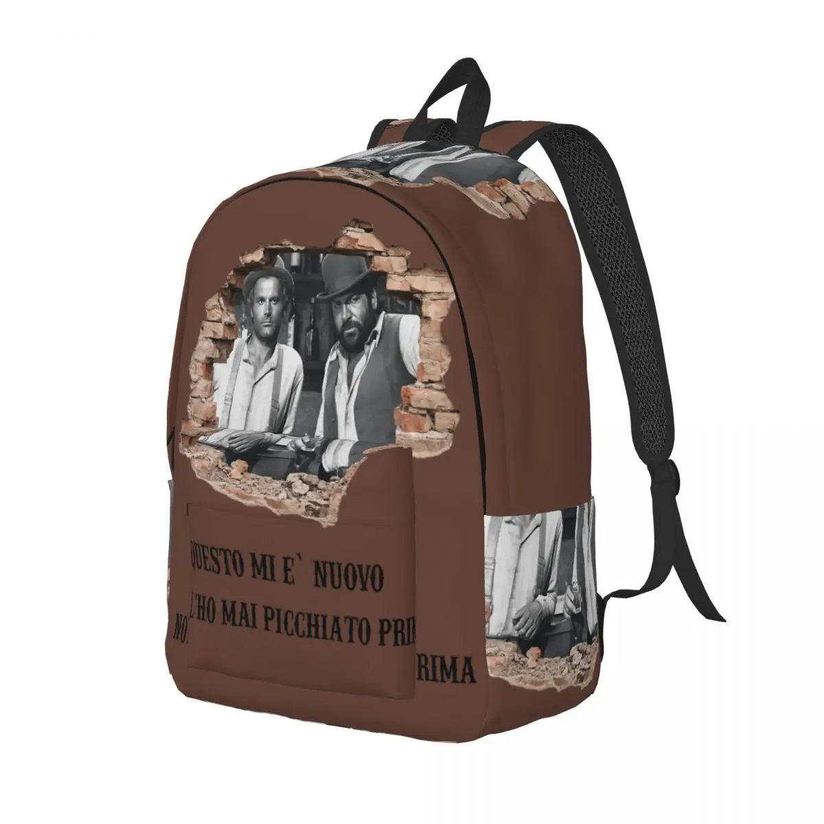 Italian Actor Film Terence Hill Backpack for Preschool Kindergarten School Student Bud Spencer Book Bags Boy Girl Kids Daypack