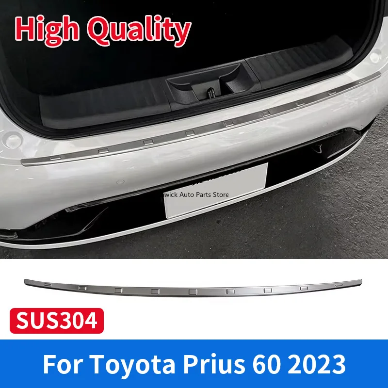 

High Quality Stainless Steel Styling Rear Bumper Protector Outer Guard Sill Plate Trim for Toyota Prius 60 2023 Car Accessories