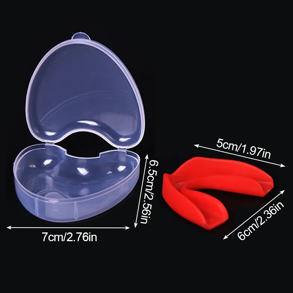 Transparent Eva Karate Children Boxing Rugby Sports Mouth Guard Adults Mouthguard Teeth Protector With Plastic Case Box