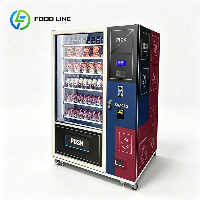 Snack Vending Machine Snack Dispenser Automatic Vending Machine Crackers Nuts Granola Bars Candy Canned Drinks Customized
