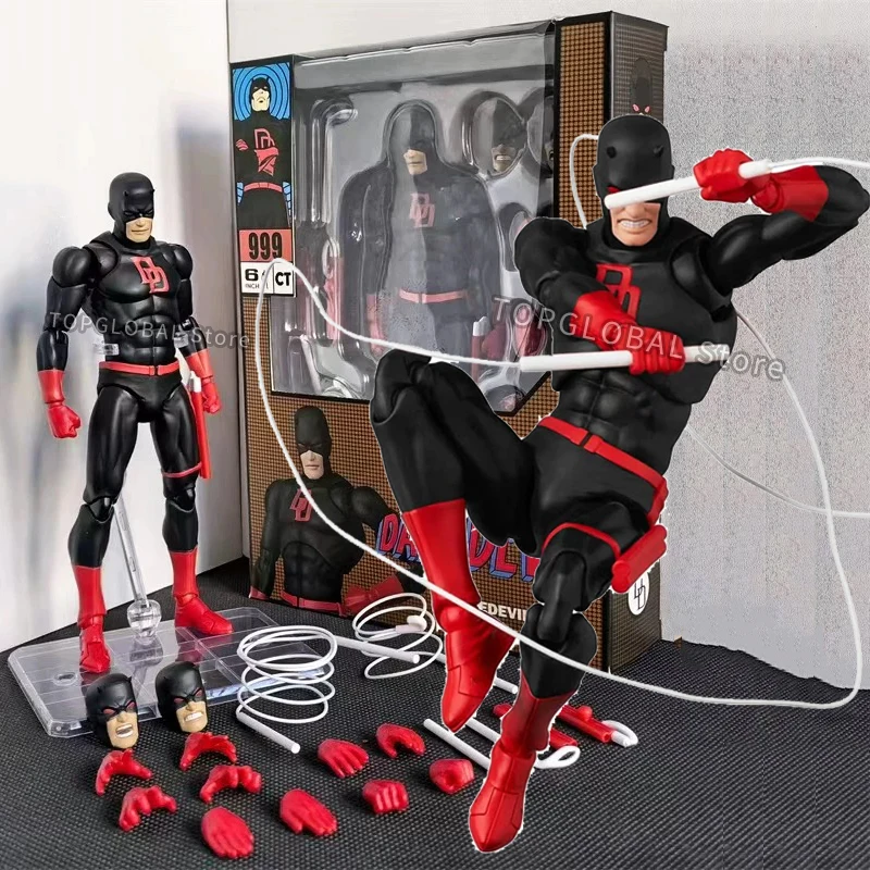 Figura de Acción Ct Toys Daredevil Negro 999 Rojo Mafex 223, Versión Cómic, Anime, Estatuilla, Modelo, Regalo Personalizado, Juguetes
