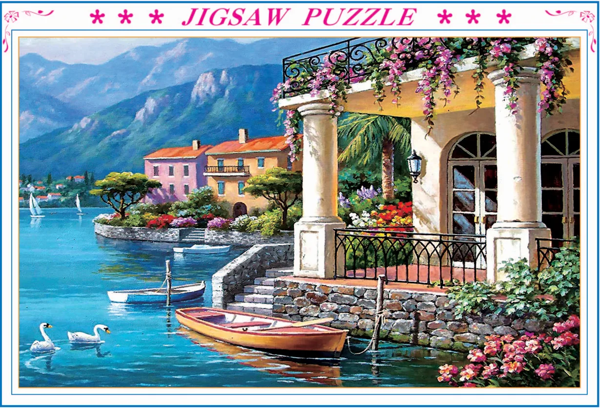 ジグソーパズル 1000ピース 5点 風景画 アート まとめ売り 75*50 センチメートル 1000 ピース紙ジグソーパズル風景有名な絵画