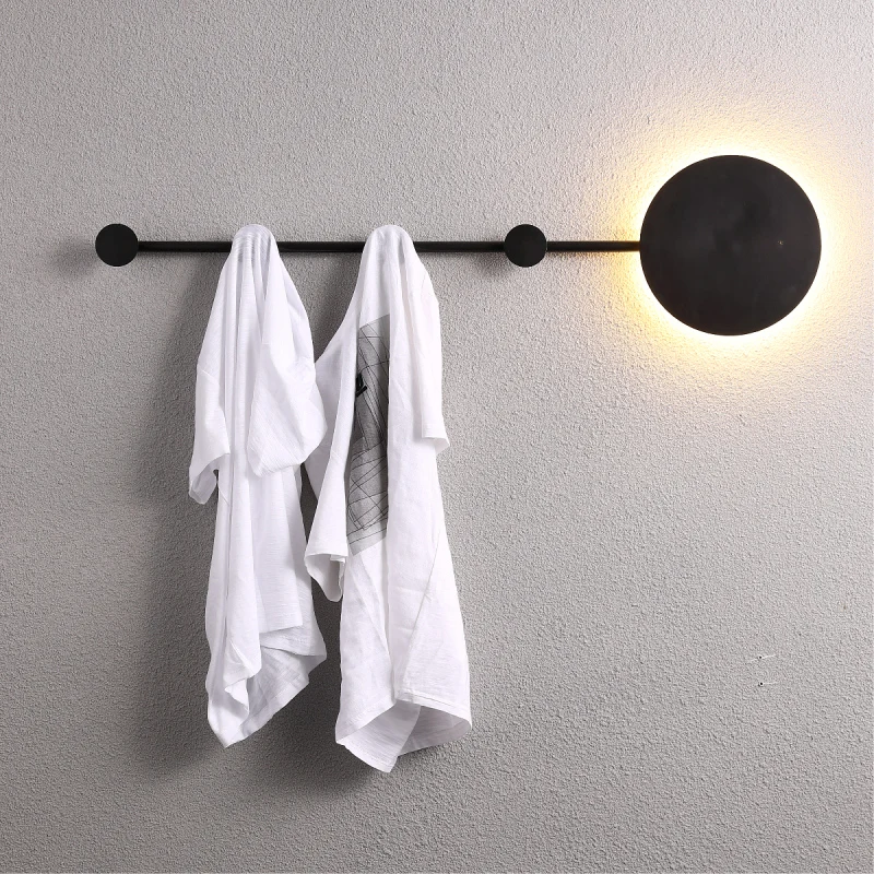 

industrial decor LED Wall Light Clothes Hanger luminaria de parede sconce wall lights led wall lights for home deco maison