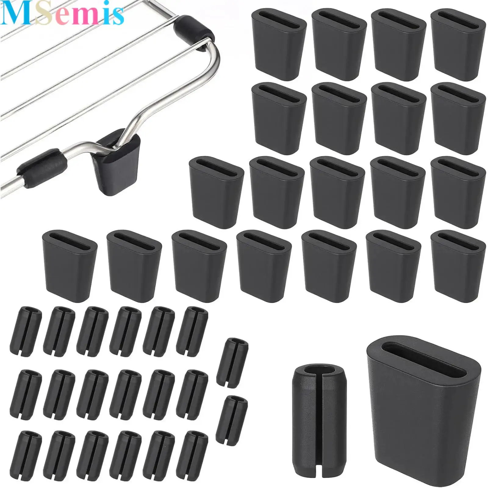 40Pcs Kitchen Sink Rack Rubber Feet Non-slip Anti-scratch Wear-resistant Easy Installation Protectors 2 Sizes for Each Size