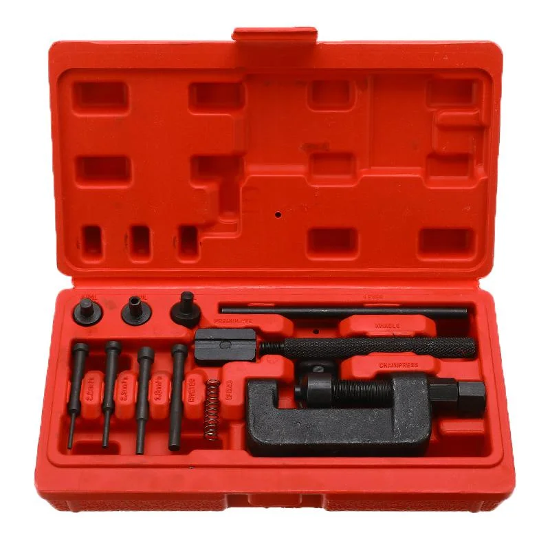 Motorcycle Bike Chain Breaker Link Splitter Riveter Riveting Repair Tool Set REMOVER CHAIN TOOLS Motorcycle Repair Tool