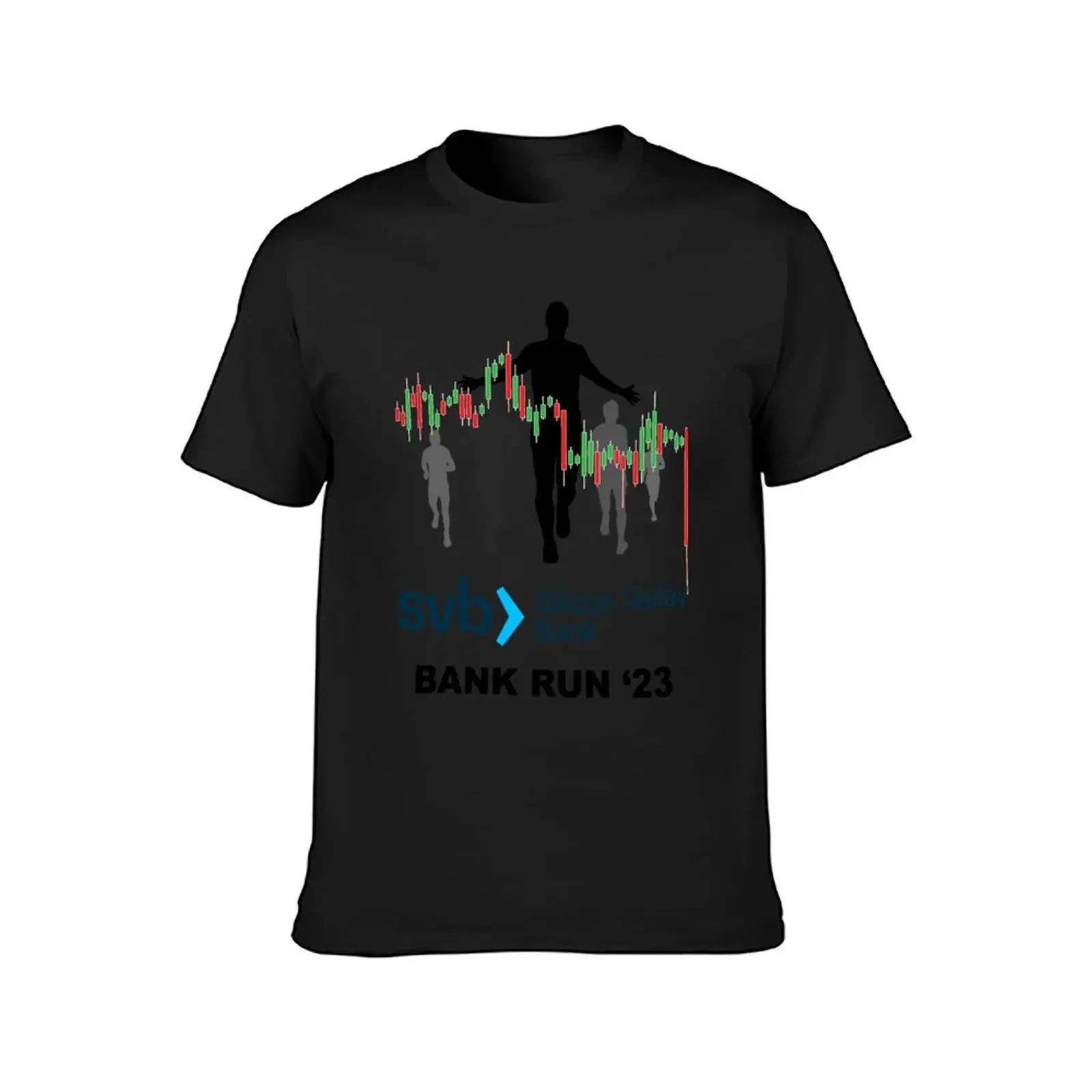 Svb Silicon Valley Bank Run ′23 T-Shirt graphics plain new edition tops mens cotton t shirts