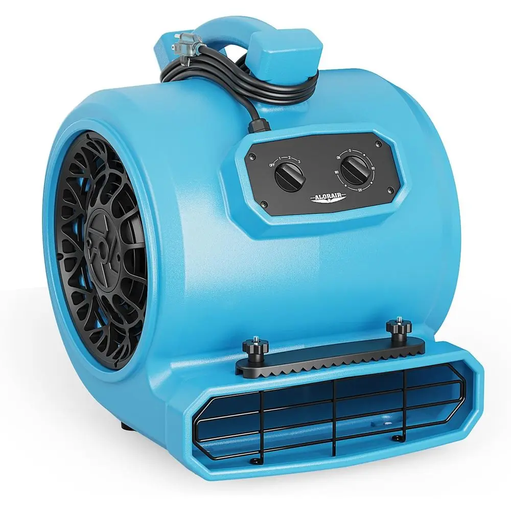 

4000 CM Air Mover Blower an or Industrial, loor Drying an, Carpet Dryer - Timer, Carpet Buckles, Stackable, 20 t Power Cord, or