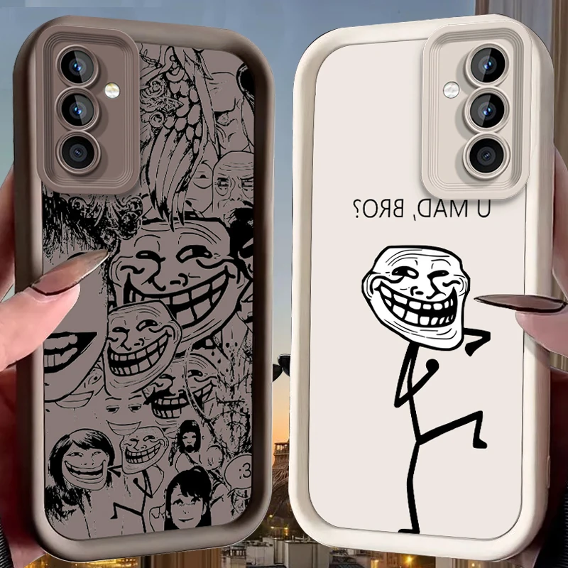 Humorous Cartoon Face Case for Samsung Galaxy A37 A36 A35 A34 A33 A32 A26 A24 A23 A17 A16 A15 A14 A13 A12 4G 5G A07 A06 Cover