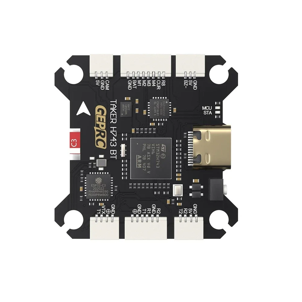 SmCpGEPRC TAKER H743 BT Dual Gyro 3-6S Flight Controller With 5V 12V BEC Output For RC FPV Racing Drone