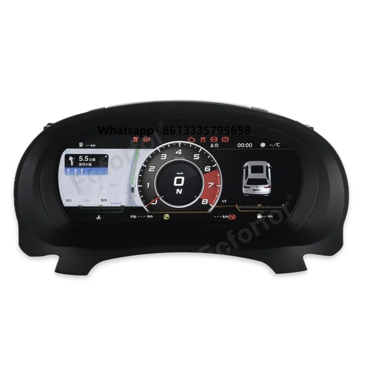 

12.3 Inch Linux System LCD Speedometer Display Instrument Digital Cluster for VW Golf 6 MK6 Car Accessories