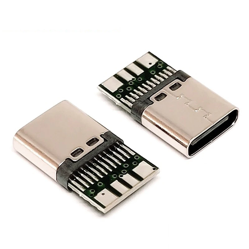 5/10PCS USB3.1Type-C 24Pin Female Base With Data Board 5A High Current Four-Star Welding Wire Charging Pug