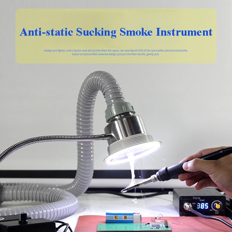 Sucking Smoke Instrument Phone Repair Smoking Lighting Dual Purpose Soldering Iron Welding Smoke Evacuator TBK-1