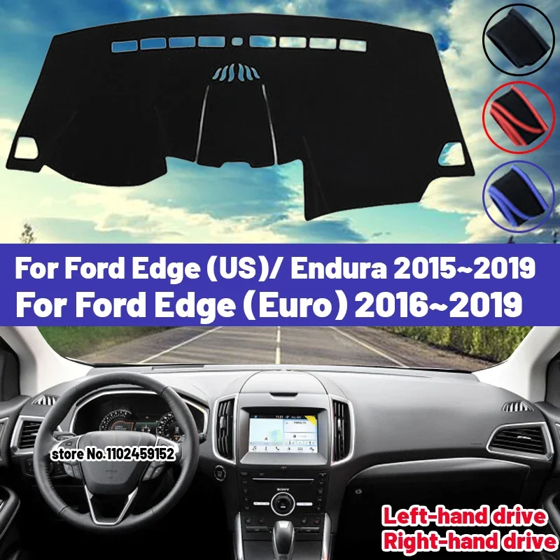 

Высокое качество для Ford Edge/Endura 2015 2016 2017 2018 2019, коврик для приборной панели автомобиля, солнцезащитный козырек, избегайте света, ковры с защитой от УФ-лучей