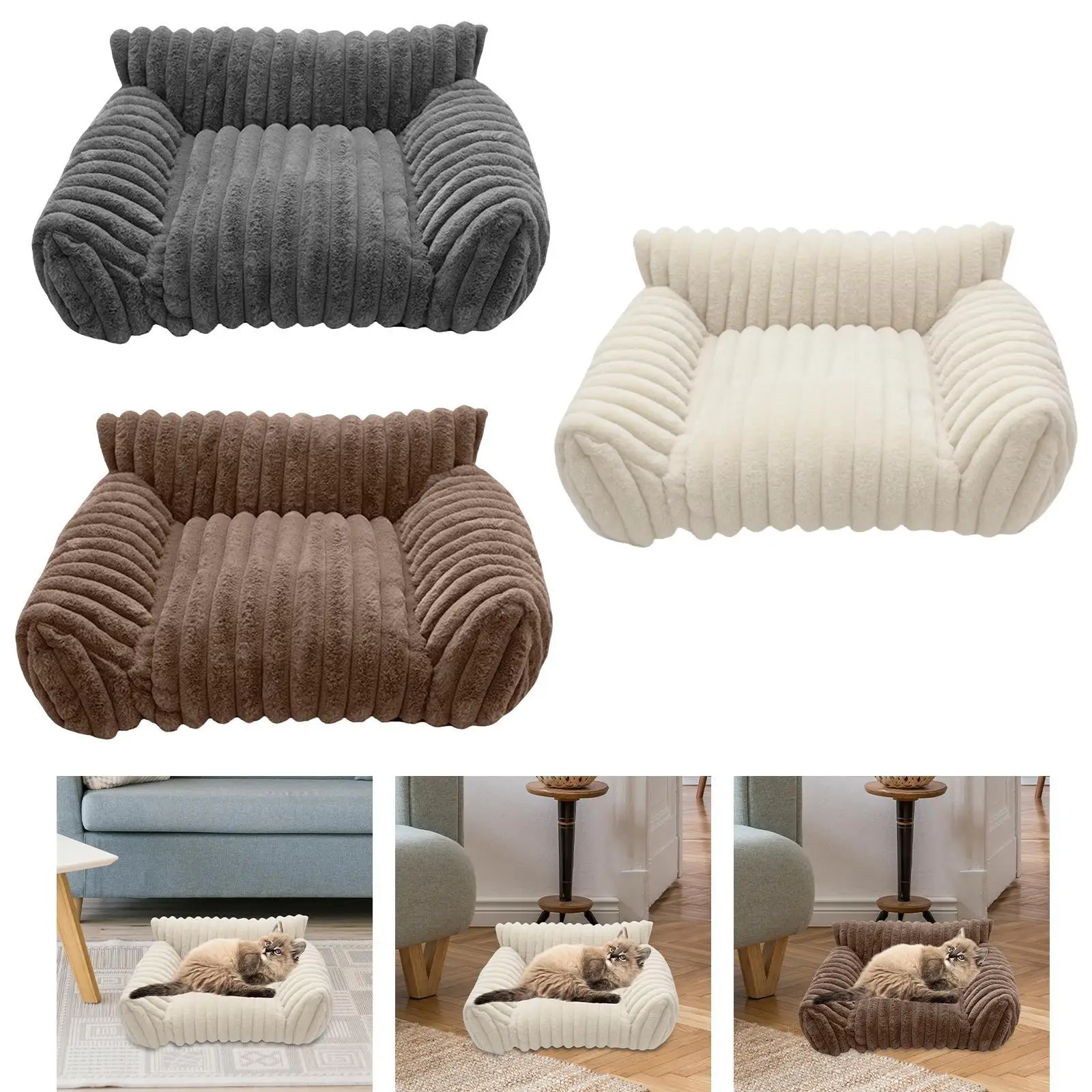 

Cat Sofa Bed Decor Modern Multifunctional Non Slip Fashion Pet Couch Bed Dog Bed for Puppy Small Dogs Cats Kitten Bedroom