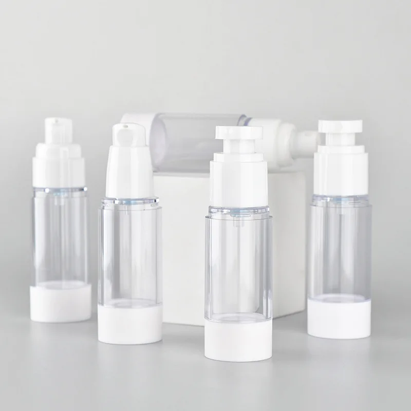 100 pièces 15/30/50/80/100ml sous-embouteillage de voyage comme Lotion de pulvérisation sous vide crème pour les yeux bouteilles rechargeables bouteille de pompe vide sans air