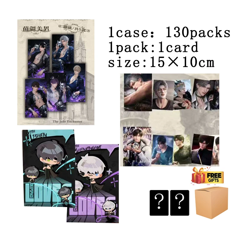 

Love And Deepspace Postcards Collection Phantom Gentleman Oil Painting Lovers 15x10cm Art Trading Cards Premium Gift