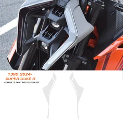 For 1390 Super Duke R 2024 Accessories TPU Body Protection Sticker Headlamps Protection Motorbikes Complete Paint Protection Set