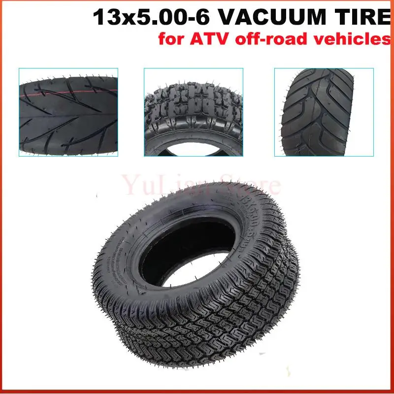 For Lawn Mower Golf Cart Garden Cart 13x5.00-6 13x5.00-6.5 Tubeless Pneumatic Tyre 4PR Heavy Duty tyre