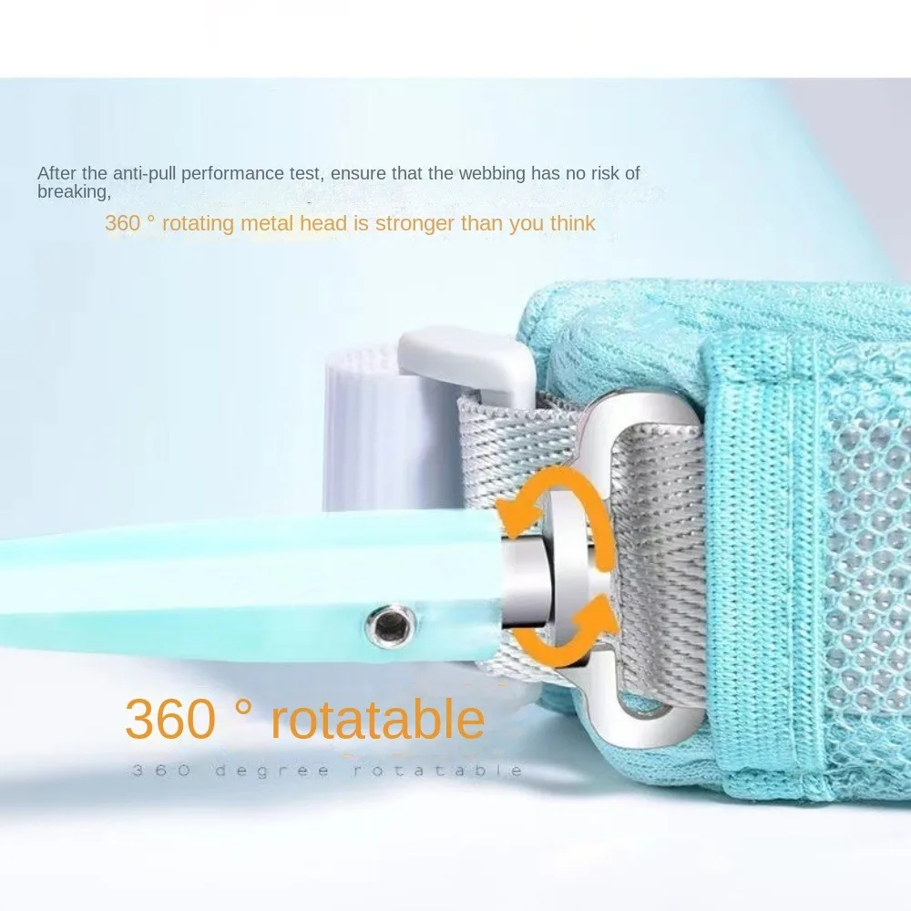 6.56ft مكافحة خسر المعصم ربط رأس دوار مع مفتاح قفل طفل المقود الطفل المشي اكسسوارات الأزرق الوردي حزام الأمان للأطفال #5