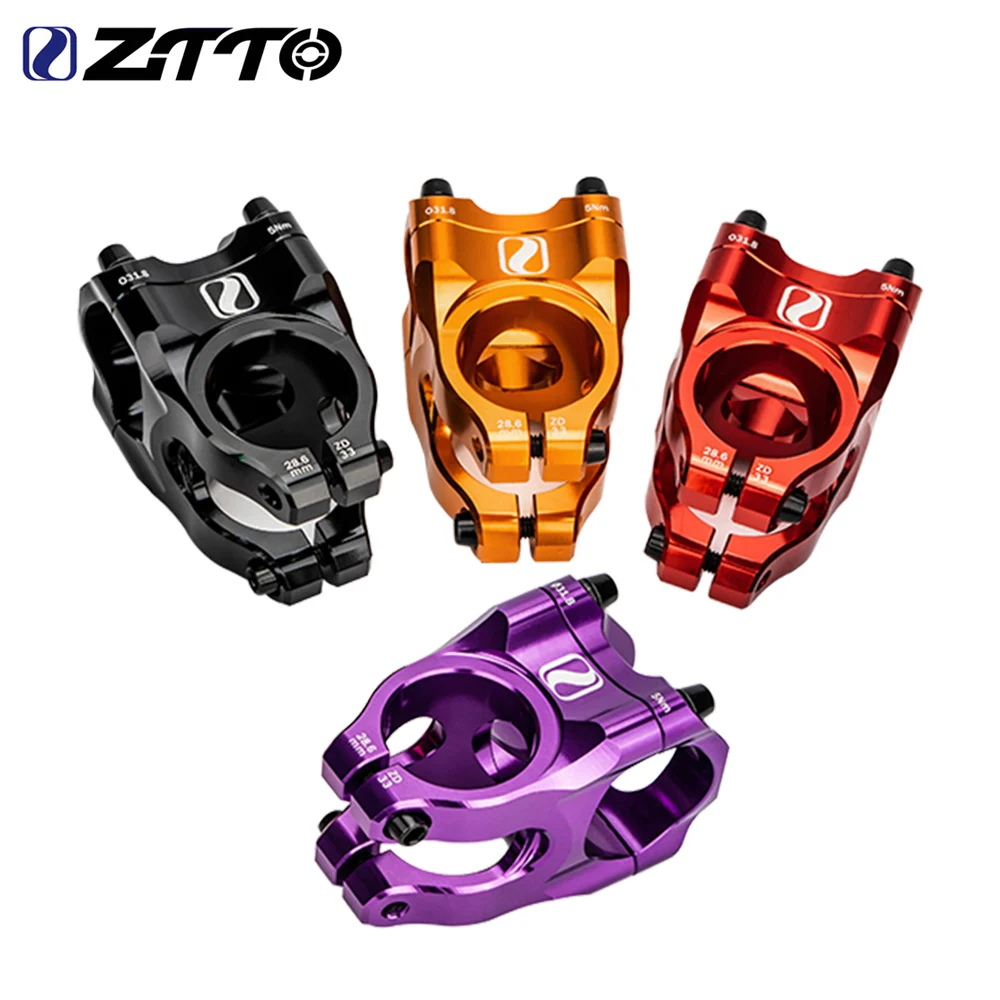ZTTO 33 مللي متر دراجة هوائية جبلية الجذعية CNC سبائك الألومنيوم 0 درجة عالية القوة قضيب التوجيه دائم AM دراجة ل 31.8 بار 28.6 مللي متر شوكة