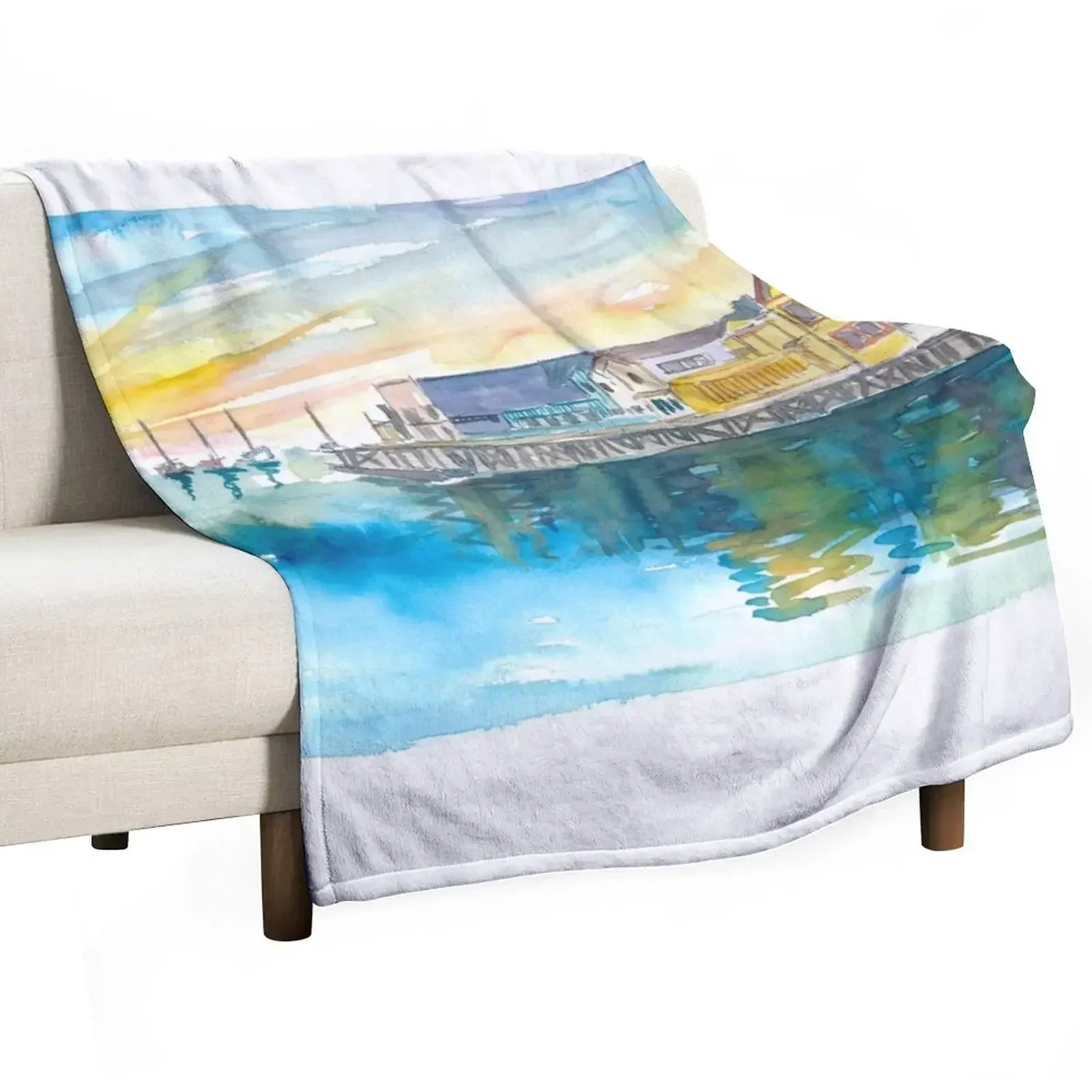 

Monterey Bay California Cannery Row Waterfront Throw Blanket for babies heavy to sleep Fashion Sofas Blankets