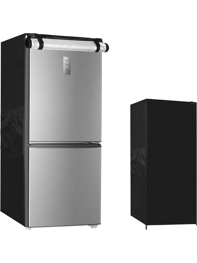 

Waterproof Sun-Protective Oxford Fabric Fridge Dust Cover Stand-Up Refrigerator Protection Shield Durable Polyester Cover