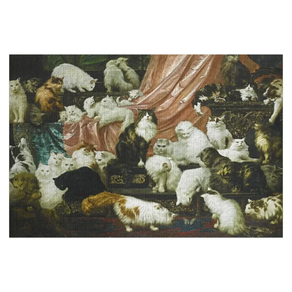 My Wife's Lovers by Carl Kahler (1893) Jigsaw Puzzle Picture With Photo Puzzle