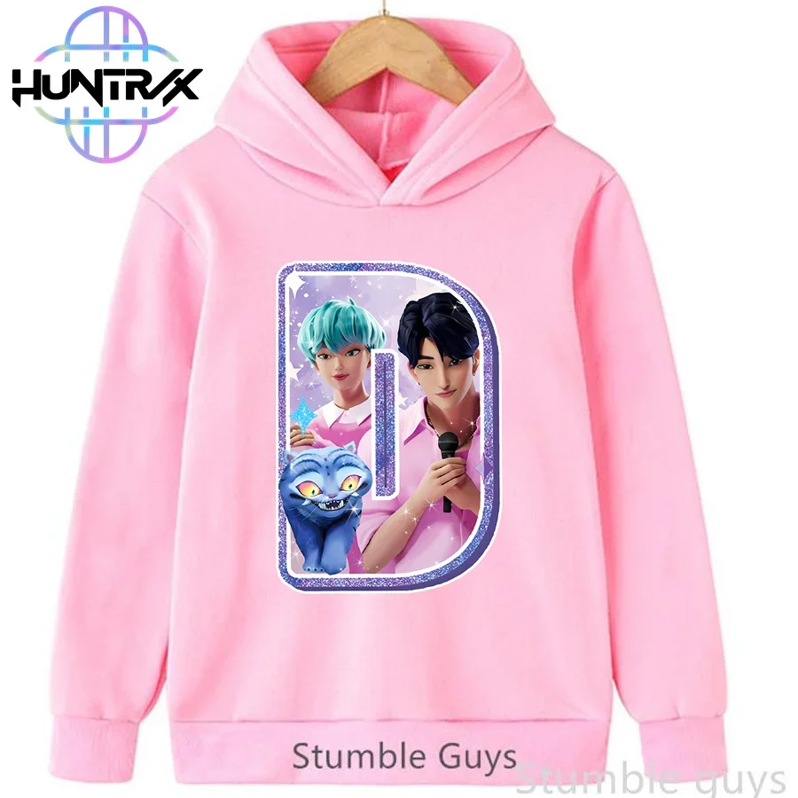 

Autumn Kids Kpop Demon Hunters Hoodie Boys Clothes Girls Letter A-Z Print Fashion Casual Play Wear Hooded Top​