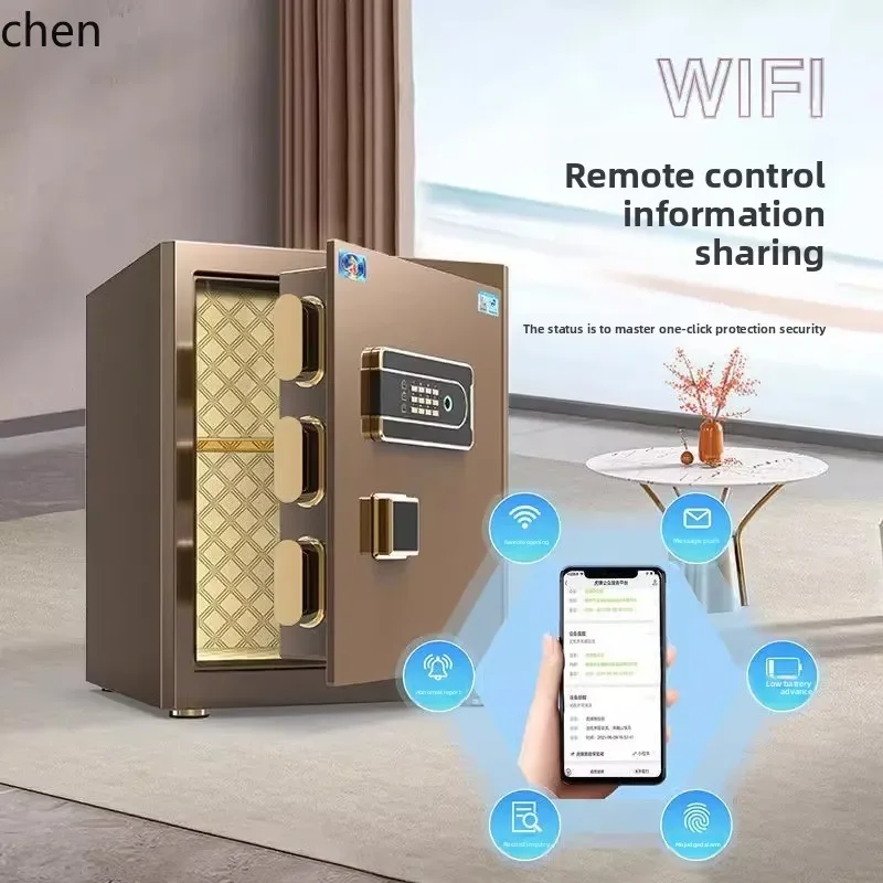 small safe small safe deposit box electronic single door fingerprint intelligent mini anti-theft