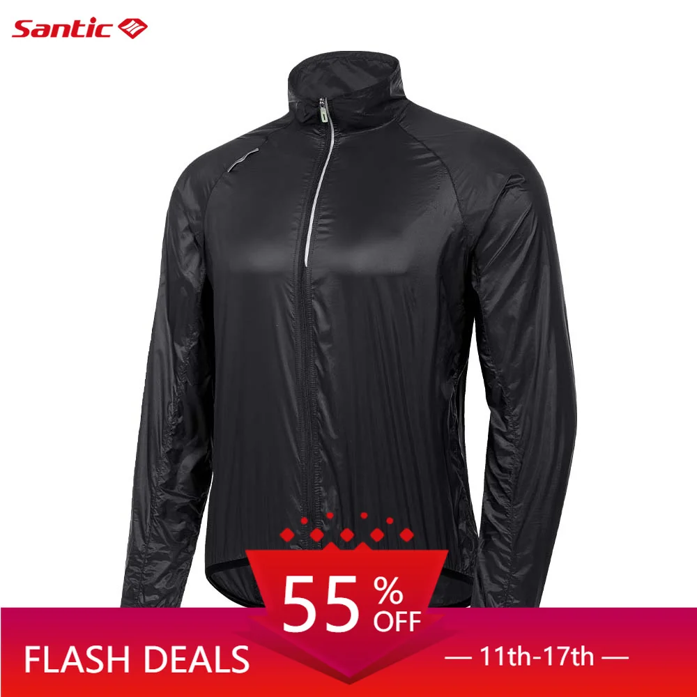 

Santic Men's Cycling Jacket Windproof Quick Drying Skin Clothes Lightweight Sports Outdoor Sunscreen Clothes TM3C07038