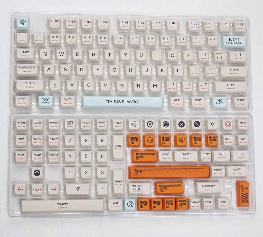 GMK plastic keycap XDA height pbt material hot sublimation 144 small full set mojo lofi small warp CIY