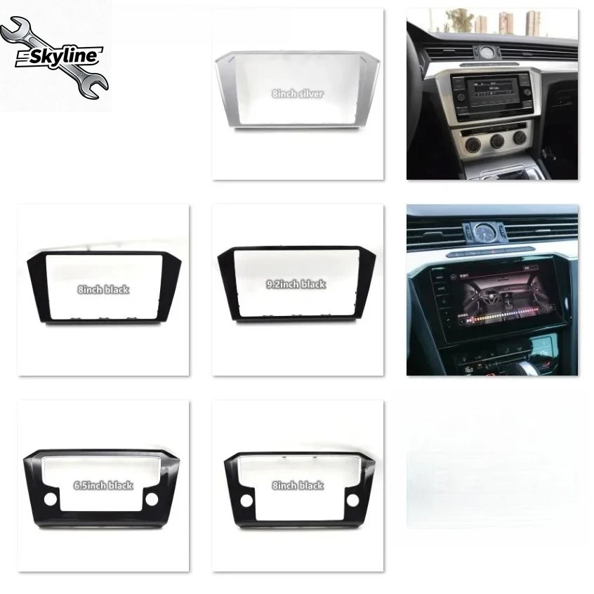 For B8 MIB Silver Black Host Multimedia Display Screen Plastic Frame 3GD 858 069 A B C