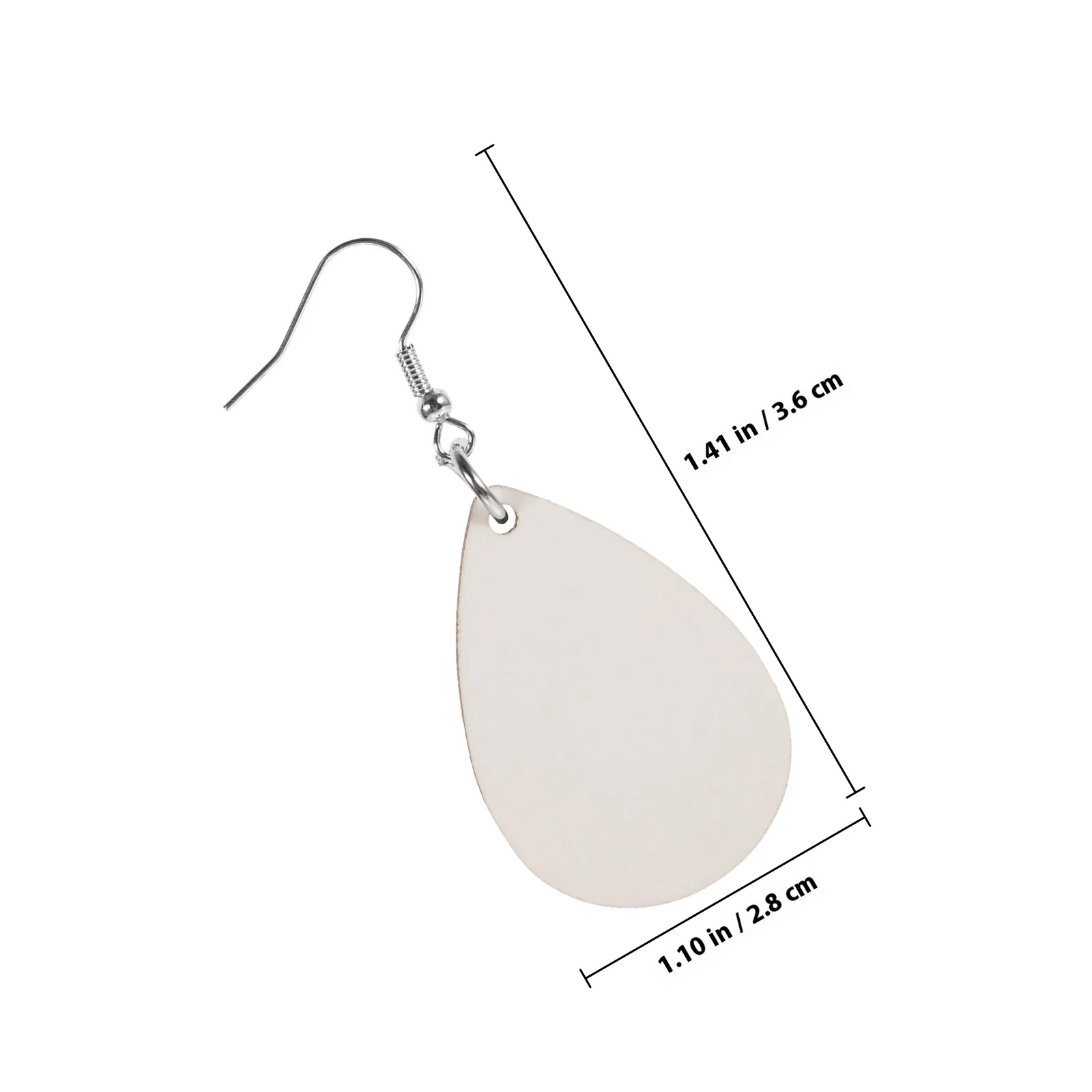 30 قطعة القرط التسامي الفراغات السائبة خشبية الحديد Diy بها بنفسك الحرفية الزخرفية اليدوية صنع المجوهرات عدة للنساء خفيفة الوزن دائم