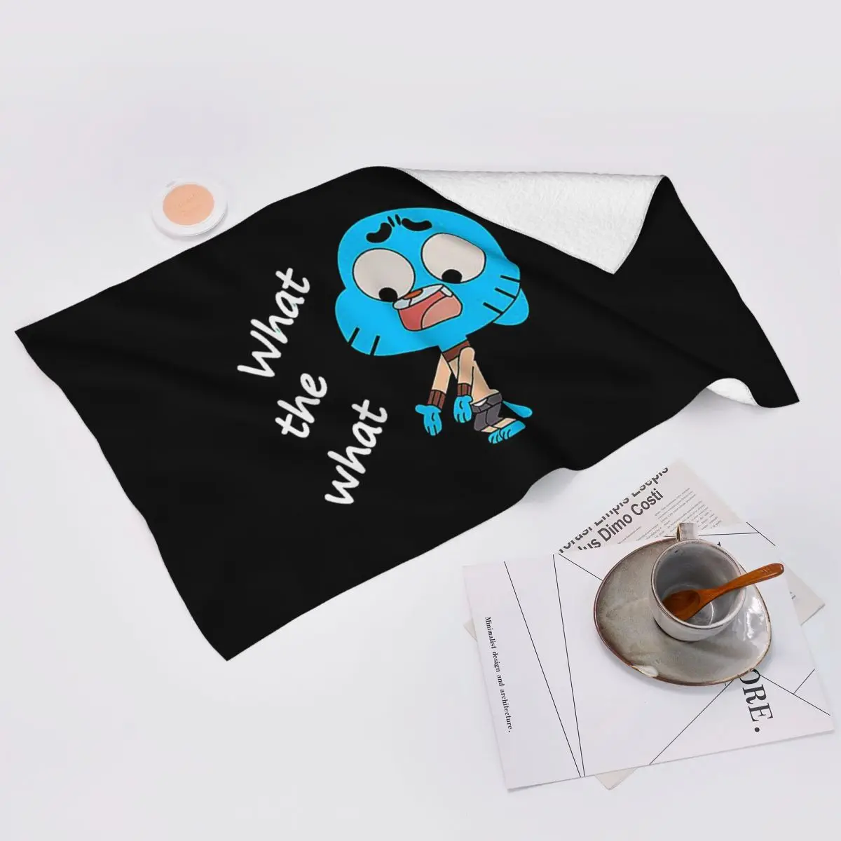 Custom The Amazing World Of Gumball What The What Soft Face Towel Quick Dry Pool Bath Cotton Towels Absorbent