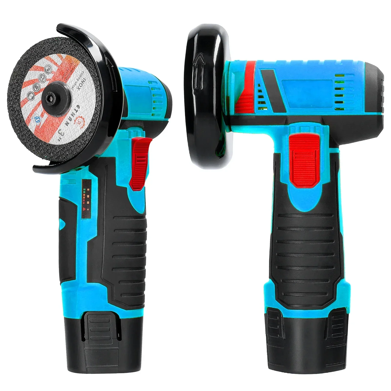 Hot 12V Cordless Electric Angle Grinder 19500rpm Lithium Battery Mini Polishing Grinding Machine Diamond Cutting Power Grinder