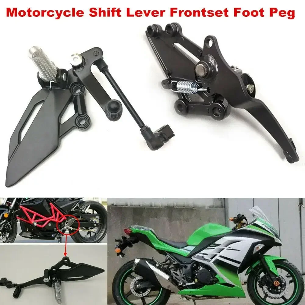 Foot Peg Bracket Brake Pedal Lever Assembly For Kawasaki For Ex 250r For Ninja250r 2008-2016 For Ninja300 2013-2017 Left Right