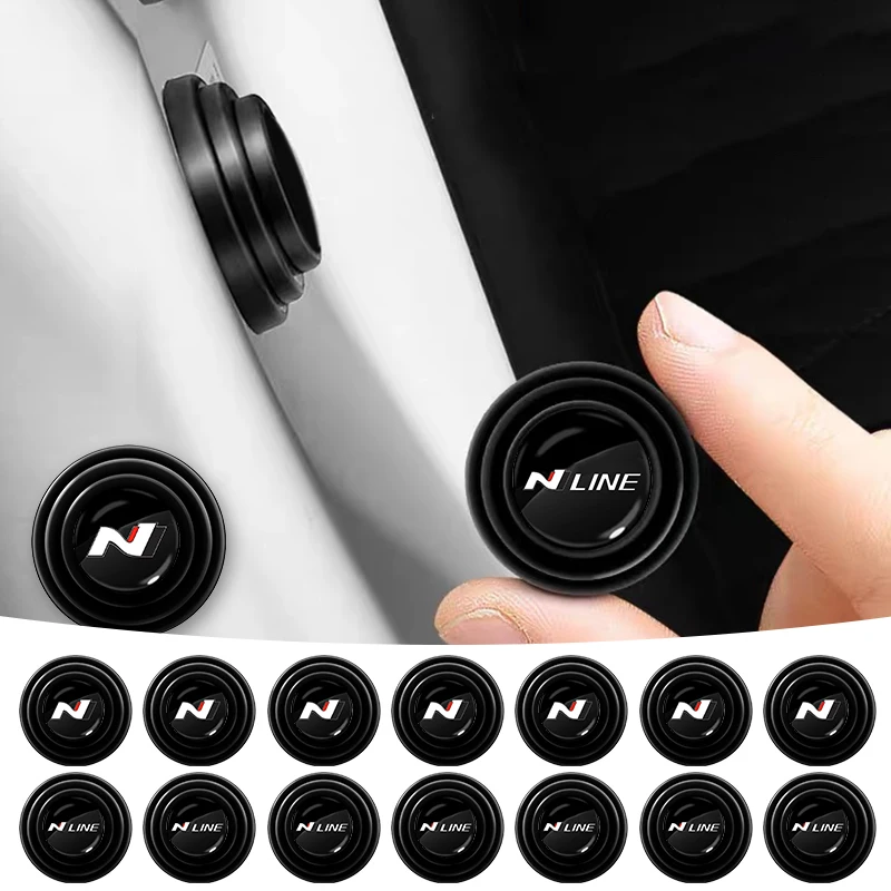 ملصقات سيليكون مضادة للصدمات لباب السيارة لسيارات هيونداي ، ن لاين ، سوناتا ، إلنترا i20 ، i30 ، أكسنت ، توكسون ، أزيرا أوتو ، 1 ، 2 ، 4