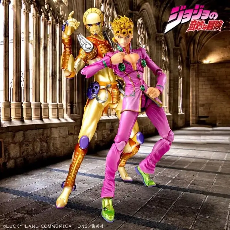 

Medicos Super Action Statue Jojo'S Bizarre Adventure Golden Wind Giorno Giovanna Gold Experience Action Figure Collection Models