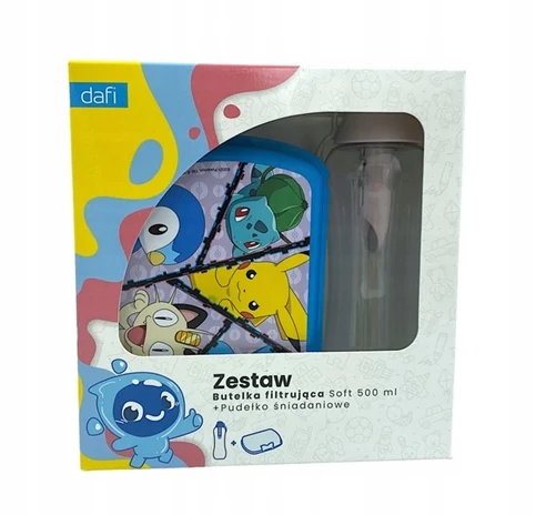 Set Pokemon Dafi zachte filterfles 500 ml + ontbijt