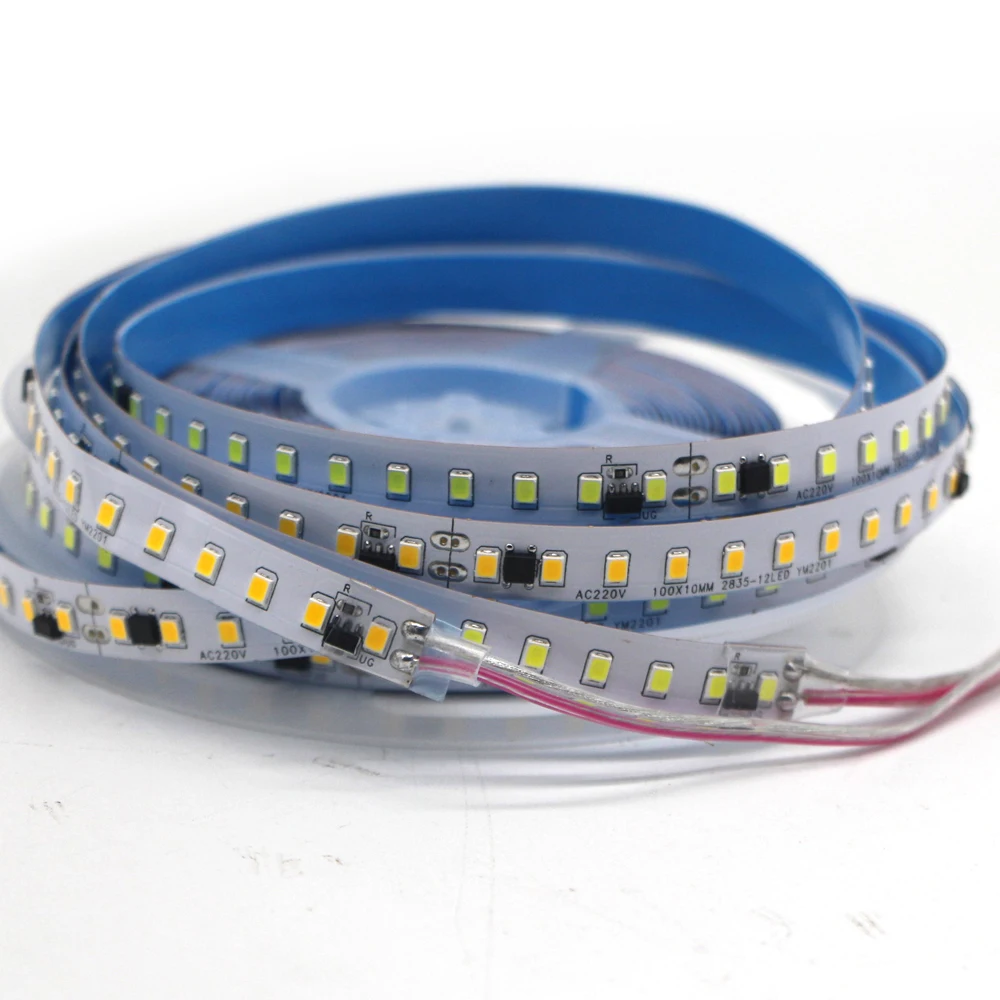 AC 220V 230V 240V 2835 smd Led Strip Light 120LED/m 5m With IC Waterproof White/ Warm White LED TV Backlights For Home Decor