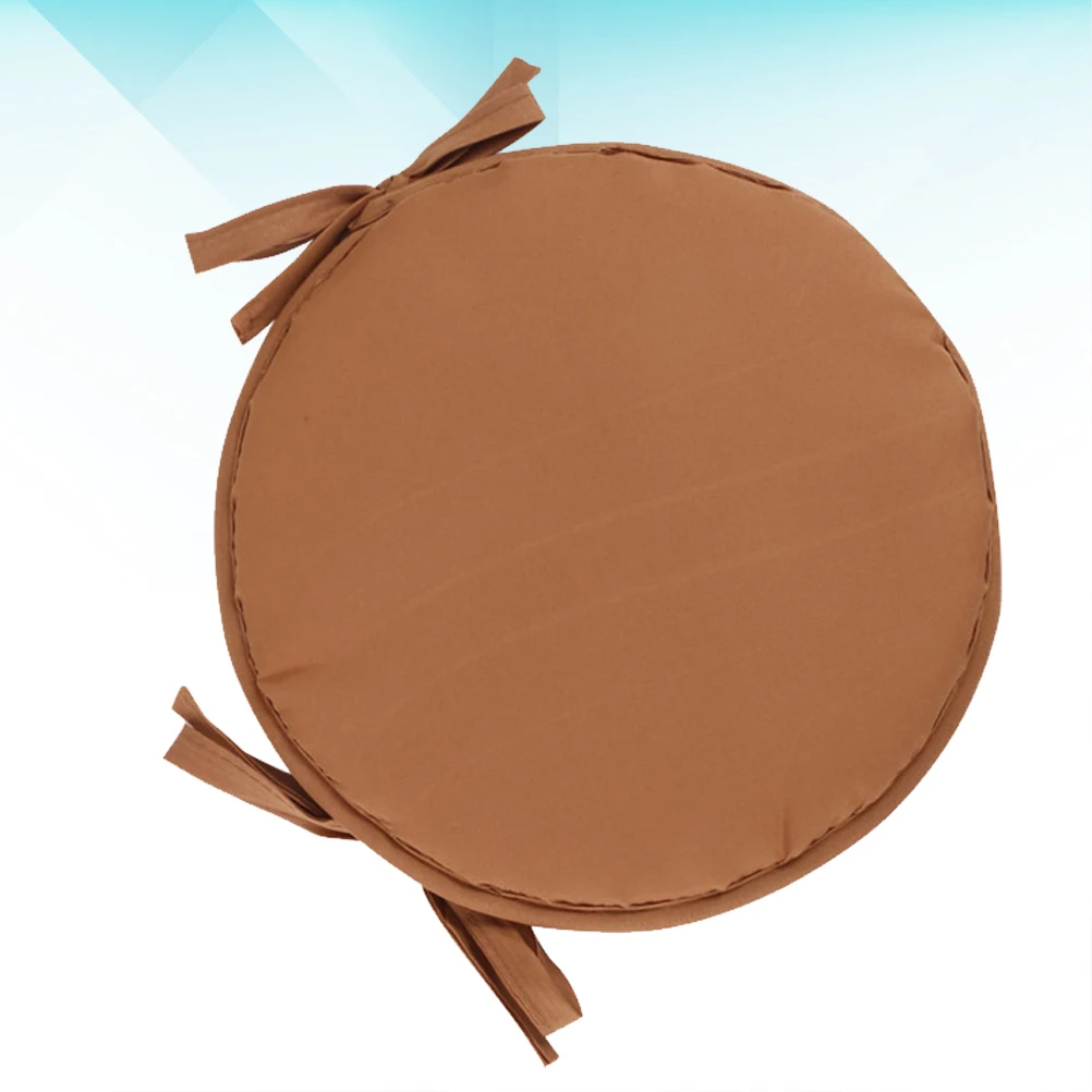 

1pc Premium Round Seat Cushion Thick Sponge Cushion For Chair Stool Dining Room Home Office Restaurant Car (Light Brown 30Cm