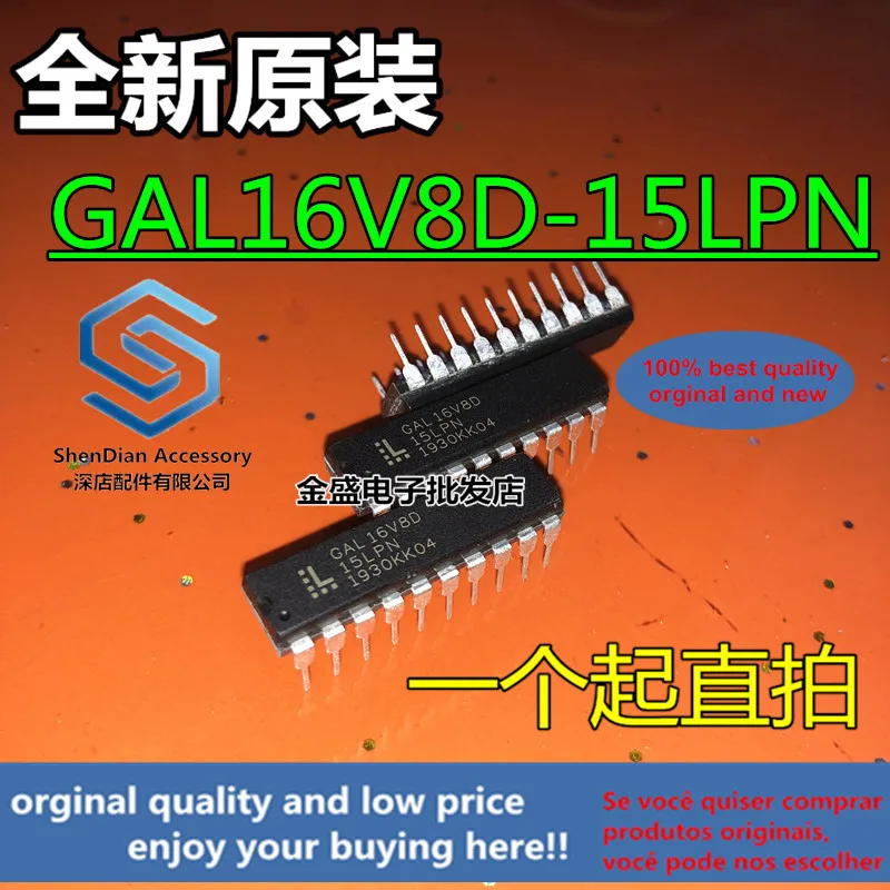 10pcs only orginal new GAL16V8D-15LPN Straight plug DIP20 feet Warranty Programmable logic chip
