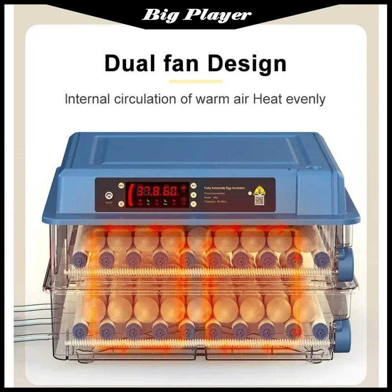 400-Eier-Inkubator, automatische Brutmaschine für Hühnereier