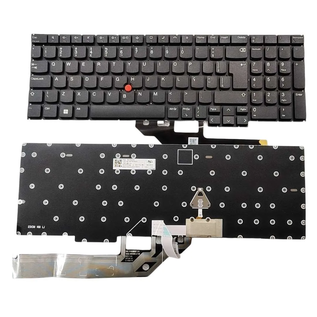 New Brazil Czech French German Japanese Latin Spanish UK US Keyboard for LENOVO Thinkpad E16 Gen1 BACKLIT , F10 with Telephone-P