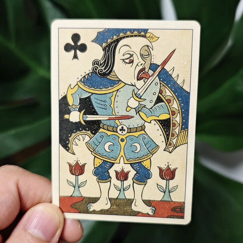 

54 шт. покерные карты Royal Mischief трансформационные игральные карты полный набор колода Oracle с принтом на двойном тисненом картоне 9*6 см